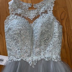 Stunning gray homecoming dress